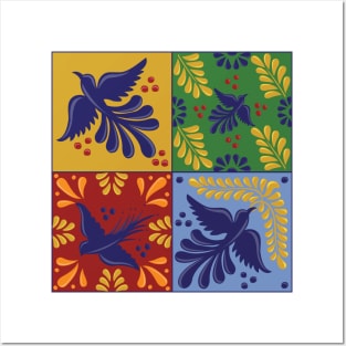 Mexican Talavera Birds Posters and Art